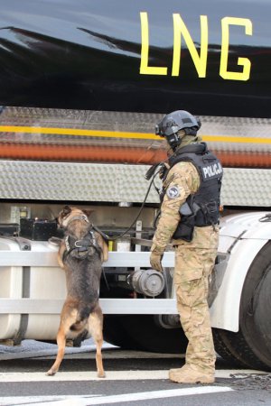 #Cysterna z gazem na K- 3 - zagrożenie zamachem terrorystycznym - ćwiczenia służb w sytuacji kryzysowej