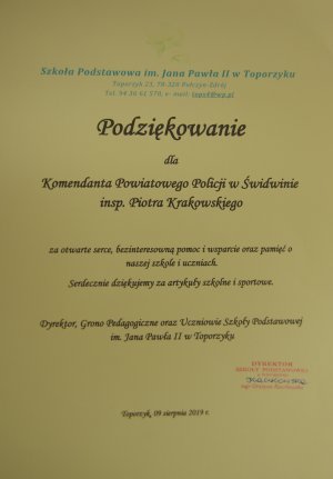 Podziękowania